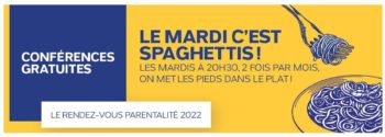 Calendrier du 1er semestre 2022 des mardis de la Parentalité