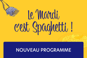 Mardis Spaghetti – Programme du deuxième trimestre
